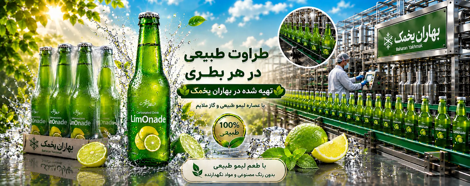 نوشیدنی طبیعی همنوش؛ تولید بهاران یخمک